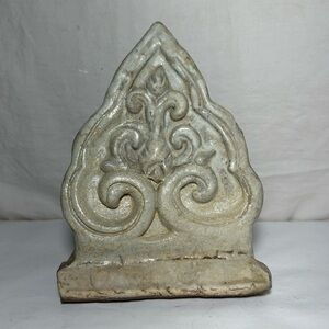 Antique Ceramic Shield Ornament from Thailand Architecture 16th ? Century RARE